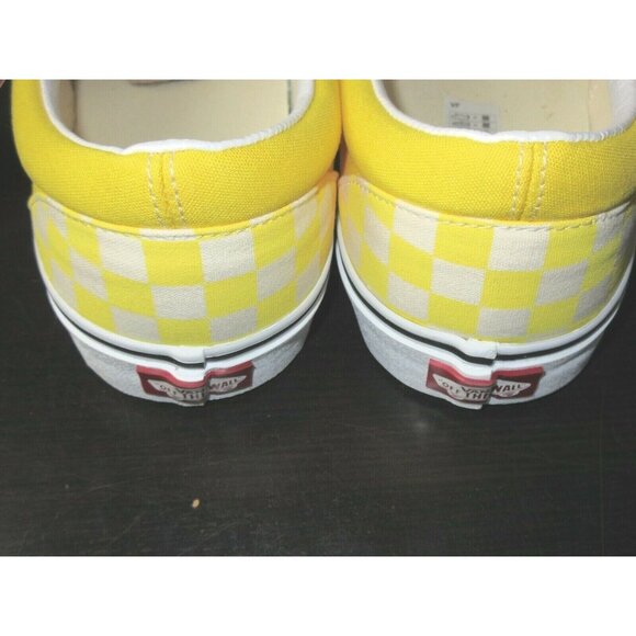 COPY - Vans Men's Classic Slip On Cyber Yellow White Checkerboard Shoes Sizes - Picture 5 of 5